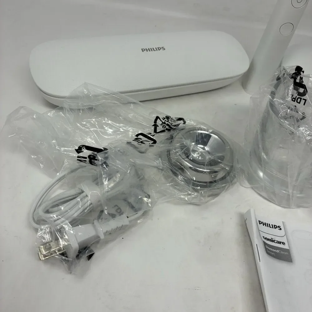 Philips Sonicare DiamondClean Rechargeable Toothbrush HX991 2Case 2Charger Glass